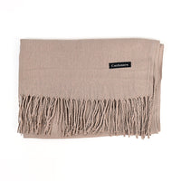 [Polyester Fiber] Women's Tassel Scarf – Cashmere Feel Imitation (70 cm x 200 cm)