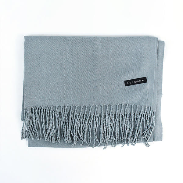 [Polyester Fiber] Women's Tassel Scarf – Cashmere Feel Imitation (70 cm x 200 cm)
