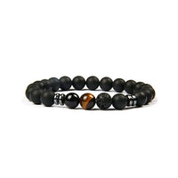 Tiger Eye Stone Volcanic Stone Bracelet Men's Bracelet