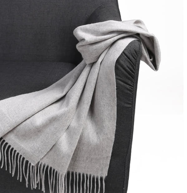 [96 % Cashemere] Pure Color Pure Cashmere Scarf (180cm x 30cm)