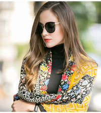 Winter Luxury Brand Plaid wool Women Oversized