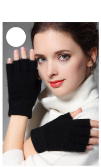 [100% Wool] Half finger gloves