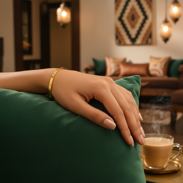 Golden Glow — 18K Gold-Plated Minimalist Bracelet