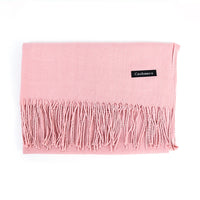 [Polyester Fiber] Women's Tassel Scarf – Cashmere Feel Imitation (70 cm x 200 cm)