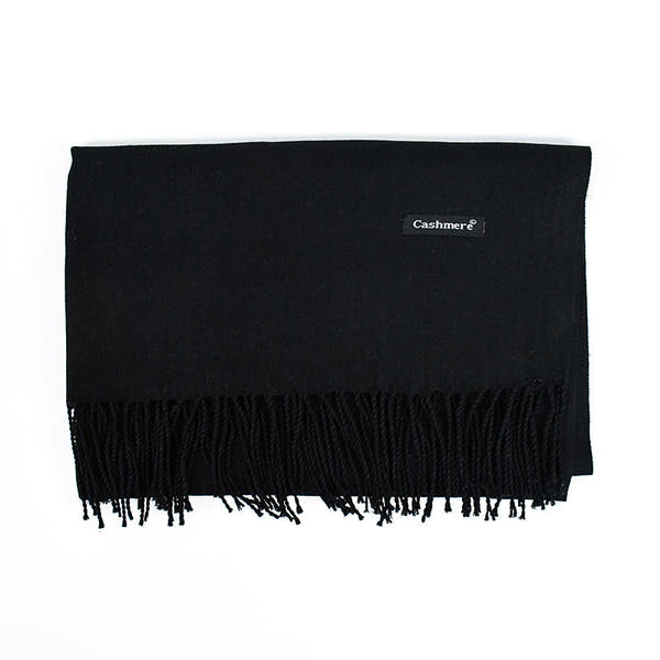 [Polyester Fiber] Women's Tassel Scarf – Cashmere Feel Imitation (70 cm x 200 cm)