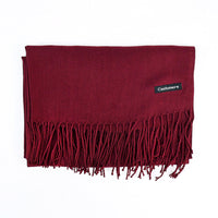 [Polyester Fiber] Women's Tassel Scarf – Cashmere Feel Imitation (70 cm x 200 cm)
