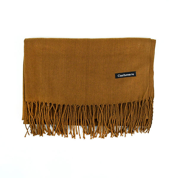 [Polyester Fiber] Women's Tassel Scarf – Cashmere Feel Imitation (70 cm x 200 cm)