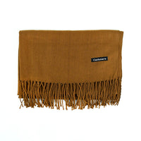 [Polyester Fiber] Women's Tassel Scarf – Cashmere Feel Imitation (70 cm x 200 cm)