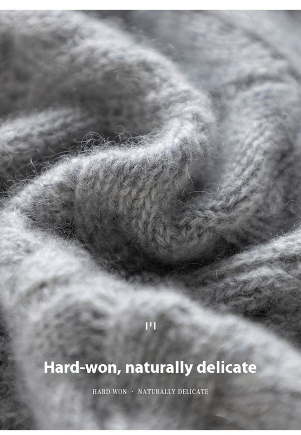 [96 %] Women's Round Neck Pullover Cloak Cashmere Shawl Three-dimensional Twisted Pattern