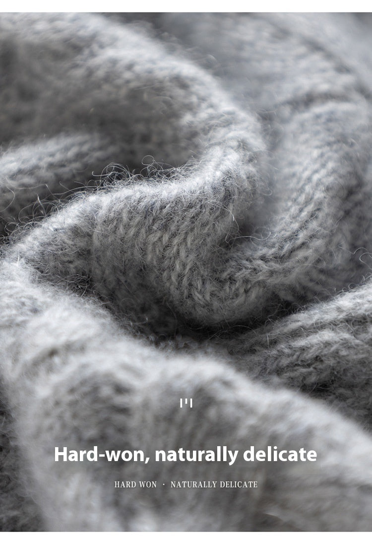 [96 %] Women's Round Neck Pullover Cloak Cashmere Shawl Three-dimensional Twisted Pattern