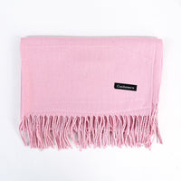[Polyester Fiber] Women's Tassel Scarf – Cashmere Feel Imitation (70 cm x 200 cm)