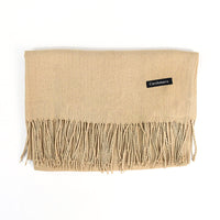 [Polyester Fiber] Women's Tassel Scarf – Cashmere Feel Imitation (70 cm x 200 cm)