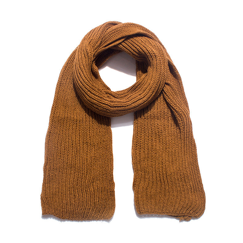 [100% Acrylic fiber] Korean Woolen Scarf for Autumn And Winter (190 cm x 30 cm)