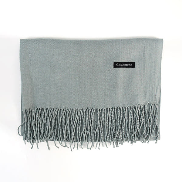 [Polyester Fiber] Women's Tassel Scarf – Cashmere Feel Imitation (70 cm x 200 cm)
