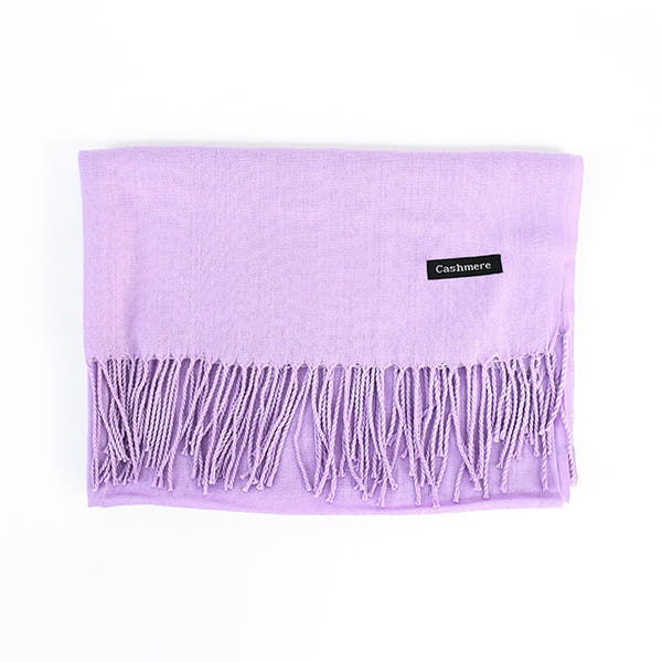 [Polyester Fiber] Women's Tassel Scarf – Cashmere Feel Imitation (70 cm x 200 cm)