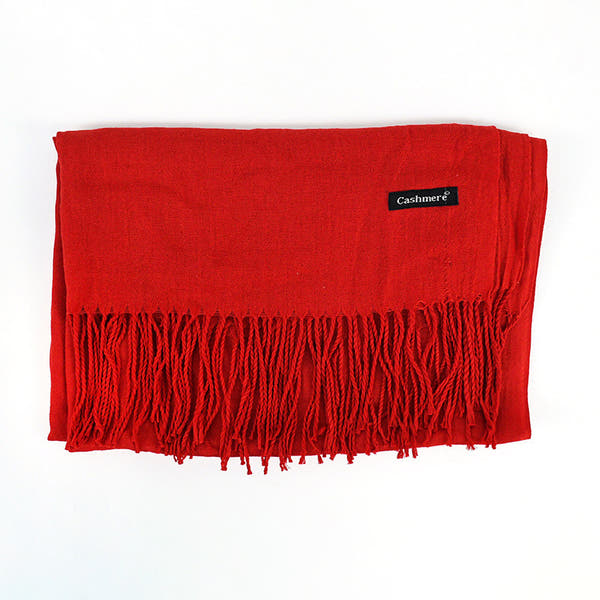 [Polyester Fiber] Women's Tassel Scarf – Cashmere Feel Imitation (70 cm x 200 cm)