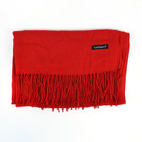 [Polyester Fiber] Women's Tassel Scarf – Cashmere Feel Imitation (70 cm x 200 cm)