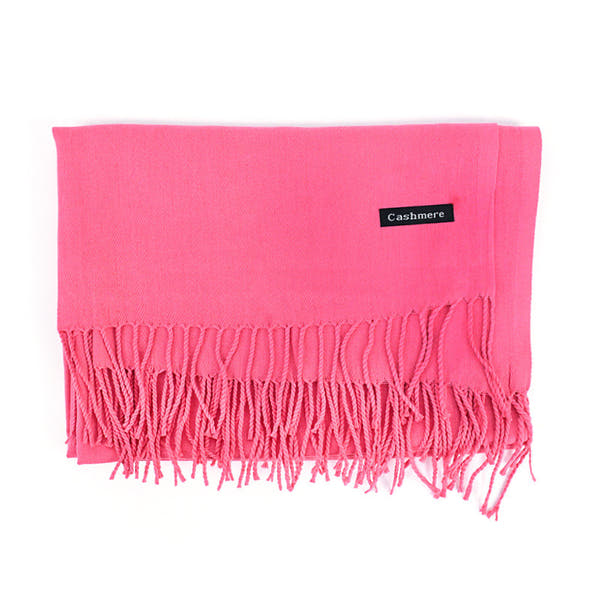 [Polyester Fiber] Women's Tassel Scarf – Cashmere Feel Imitation (70 cm x 200 cm)
