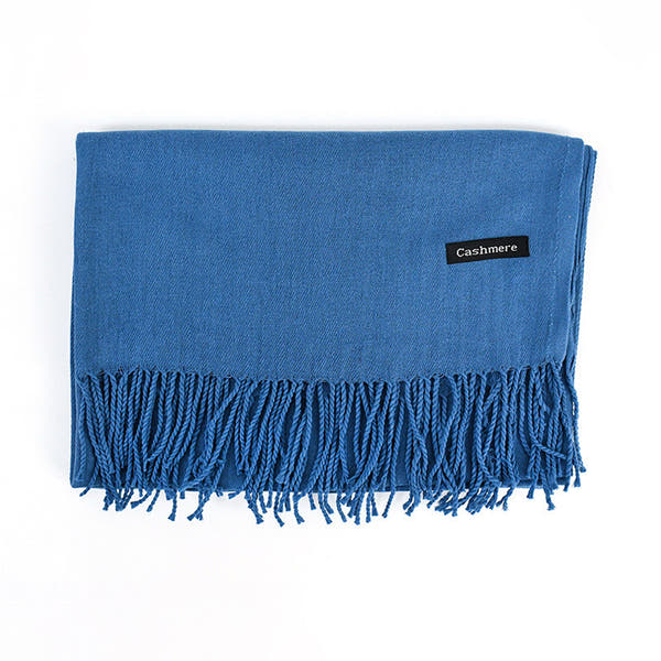 [Polyester Fiber] Women's Tassel Scarf – Cashmere Feel Imitation (70 cm x 200 cm)