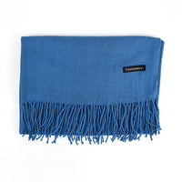 [Polyester Fiber] Women's Tassel Scarf – Cashmere Feel Imitation (70 cm x 200 cm)