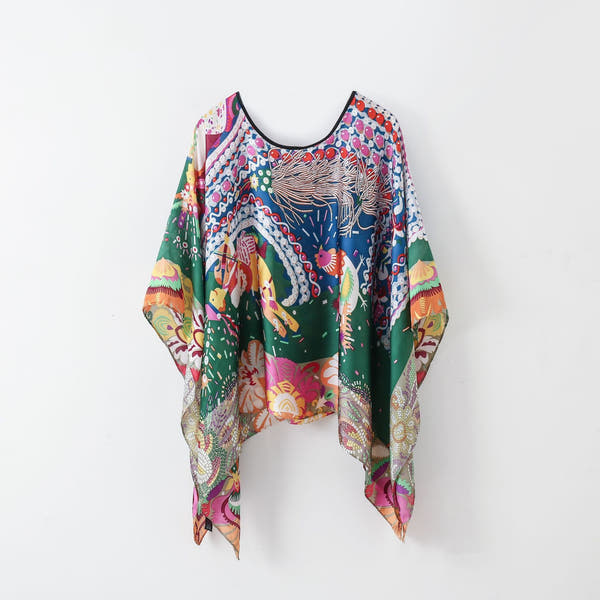 [100% Linen Fabric] Pullover Shawl Outerwear Cover-up Multifunctional Scarf (110 cm x 110 cm)