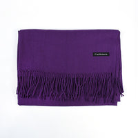 [Polyester Fiber] Women's Tassel Scarf – Cashmere Feel Imitation (70 cm x 200 cm)