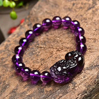 Purple Wealth Summons Feng Shui Bracelet - Attracts Prosperity, Brings Good Luck, Protects Wealth And Promotes Spiritual Growth