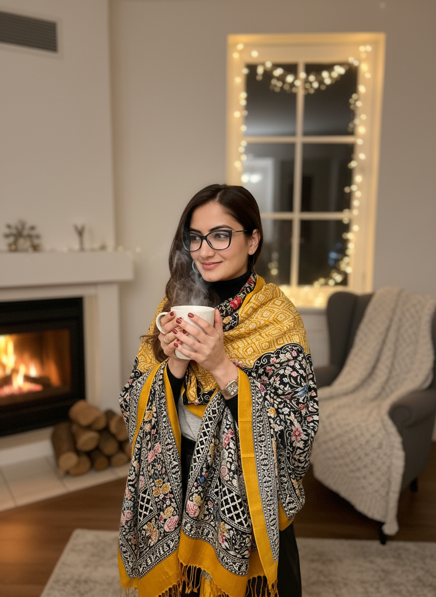 Marque d'hiver de luxe, laine à carreaux pour femme, grande taille